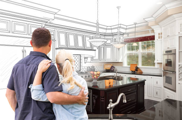 Custom kitchen cabinets installed in a Roanoke home